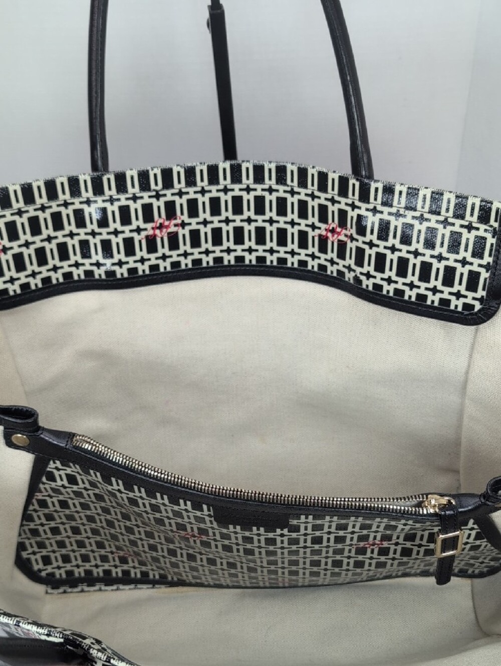 Roger Vivier Coated Canvas and Leather Shopper Tote - Picture 6 of 16